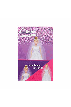 Kız Çocuk Oyuncak 3381 SUN-RST-SIS-Gelinlikli Manken Bebek Alisha 29cm - Sunman