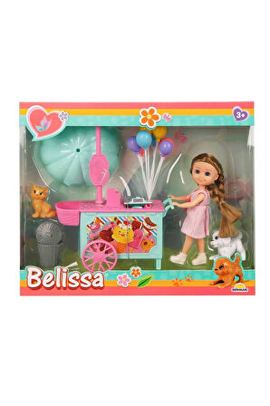 Kız Çocuk Oyuncak 2984 Belissa’nın Dondurma Arabası ve Sevimli Hayvanları - 1ade