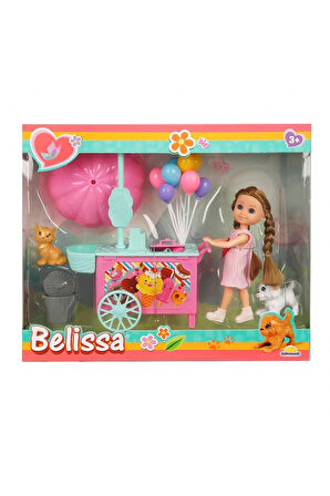 Kız Çocuk Oyuncak 2984 Belissa’nın Dondurma Arabası ve Sevimli Hayvanları - 1ade