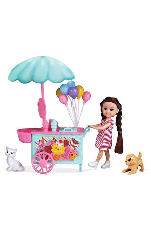 Kız Çocuk Oyuncak 2984 Belissa’nın Dondurma Arabası ve Sevimli Hayvanları - 1ade