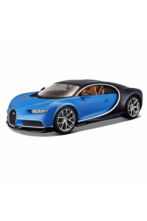 Kız Çocuk Oyuncak 1011040 1:18 Bugatti Chiron Model Mavi Araba Erkek Çocuk Oyuncak Eğitici Oyuncakla