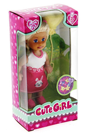 Kız Çocuk Oyuncak Cute Girl Sarı Balonlu Sarışın Mini Bebek Erkek Çocuk Oyuncak Eğitici Oyuncaklar