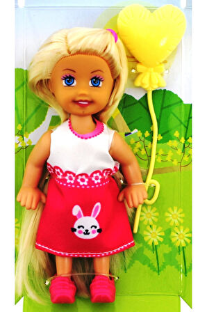 Kız Çocuk Oyuncak Cute Girl Sarı Balonlu Sarışın Mini Bebek Erkek Çocuk Oyuncak Eğitici Oyuncaklar