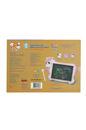 Kız Çocuk Oyuncak LC-31066 Sevimli At Çizim Tableti 10 inç -Lets Erkek Çocuk Oyuncak Eğitici Oyuncak