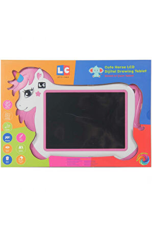 Kız Çocuk Oyuncak Lc Sevimli At Çizim Tableti 22cm Erkek Çocuk Oyuncak Eğitici Oyuncaklar