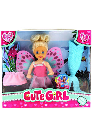 Kız Çocuk Oyuncak Cute Girl Mini Bebek Denizkızı Seti Erkek Çocuk Oyuncak Eğitici Oyuncaklar