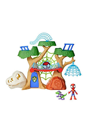 Kız Çocuk Oyuncak F9477 Spidey ve İnanılmaz Arkadaşları - Dino Webs Ağaç Evi Set