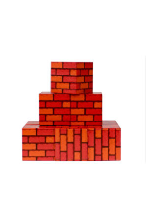 Kız Çocuk Oyuncak Erkek Çocuk Oyuncak Megacraft 9 Parça Tuğla Blok Eğitici Oyuncaklar