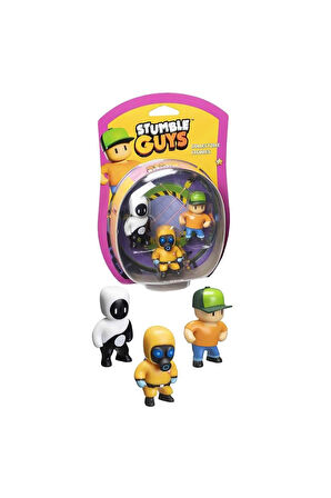 Kız Çocuk Oyuncak PMI SG2220 Stumble Guys Figür Seti 3lü -Necotoys Erkek Çocuk Oyuncak Eğitici Oyunc