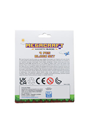 Kız Çocuk Oyuncak Megacraft 9 Parça Ağaç Gövde Blok Erkek Çocuk Oyuncak Eğitici Oyuncaklar