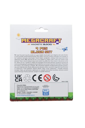 Kız Çocuk Oyuncak Megacraft 9 Parça Yaprak Çimen Blok Erkek Çocuk Oyuncak Eğitici Oyuncaklar