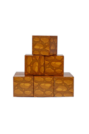 Kız Çocuk Oyuncak Megacraft 9 Parça Kahverengi Taş Blok Erkek Çocuk Oyuncak Eğitici Oyuncaklar