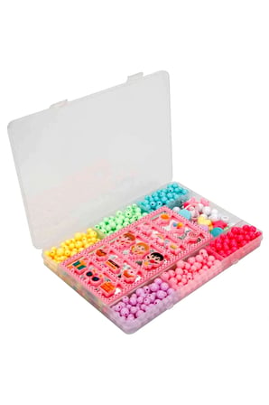 Kız Çocuk Oyuncak Pretty Pinky Renkli Boncuklar Seti Erkek Çocuk Oyuncak Eğitici Oyuncaklar