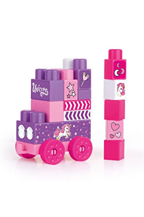 Kız Çocuk Oyuncak 2550 UNICORN ÇANTALI MEGA BLOK 20 LI Erkek Çocuk Oyuncak Eğitici Oyuncaklar