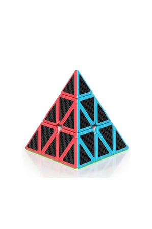 Kız Çocuk Oyuncak EQY672 QY Fiber Karbon Pyramid Küp Erkek Çocuk Oyuncak Eğitici Oyuncaklar