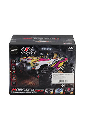 Kız Çocuk Oyuncak 866-1612 1:16 Kumandalı 70 km/h Monster Truck 4x4 Erkek Çocuk Oyuncak Eğitici Oyun