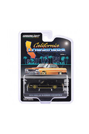Kız Çocuk Oyuncak Greenlight 1/64 California Lowriders Series 6- 1976 Cadillac E