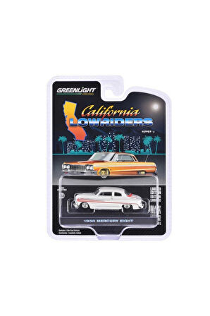Kız Çocuk Oyuncak Greenlight 1/64 California Lowriders Series 6- 1950 Mercury Ei