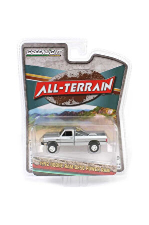 Kız Çocuk Oyuncak Greenlight 1/64 All-Terrain Series 16- 1992 Dodge Ram D250 Pow
