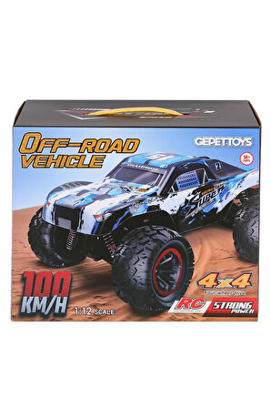 Kız Çocuk Oyuncak AJ22-19 Kumandalı 1:12 100km/h Off Road Araba 4x4 Erkek Çocuk Oyuncak Eğitici Oyun