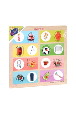 Kız Çocuk Oyuncak ONY-369-370 Ahşap Tutmalı Eşleştirme İlişkili Nesneler -Onyıl