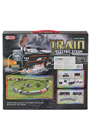 Kız Çocuk Oyuncak JHX6333 Dumanlı Sesli Işıklı Tren 15 Parça Erkek Çocuk Oyuncak Eğitici Oyuncaklar