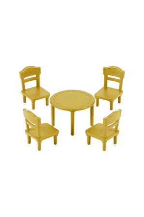 Kız Çocuk Oyuncak 5144 Sylvanian Families Masa - Sandalye Seti (figürler dahil d