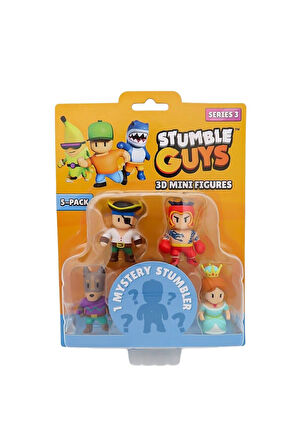 Kız Çocuk Oyuncak TUY22000 Stumble Guys 5li Mini Figür Erkek Çocuk Oyuncak Eğitici Oyuncaklar