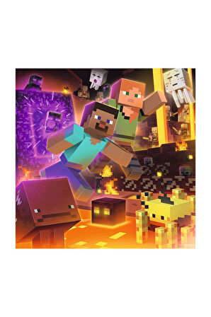 Kız Çocuk Oyuncak 56217 Minecraft 3x49 parça Ravensburger Puzzle Erkek Çocuk Oyuncak Eğitici Oyuncak