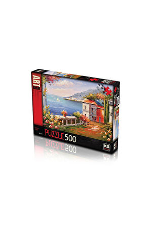Kız Çocuk Oyuncak KS Puzzle 500 Parça Garden Sea Erkek Çocuk Oyuncak Eğitici Oyuncaklar