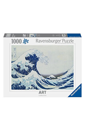 Kız Çocuk Oyuncak 120001072 Kanagawa Dalgası 1000 parça Ravensburger Puzzle Eğitici