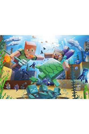 Kız Çocuk Oyuncak 120004219 Minecraft 1000 parça Ravensburger Puzzle Erkek Çocuk Oyuncak Eğitici Oyu