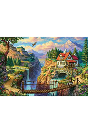 Kız Çocuk Oyuncak KS Puzzle 500 Parça House On The Cliff Erkek Çocuk Oyuncak Eğitici Oyuncaklar