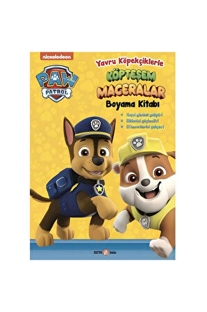 Kız Çocuk Oyuncak Paw Patrol Köpteşem Maceralar Boyama Kitabı Erkek Çocuk Oyuncak Eğitici Oyuncaklar