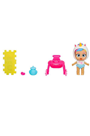 Kız Çocuk Oyuncak CYP05000 Cry Babies Play Time Mini Dreamy Bebek ve Yürüteci Eğ