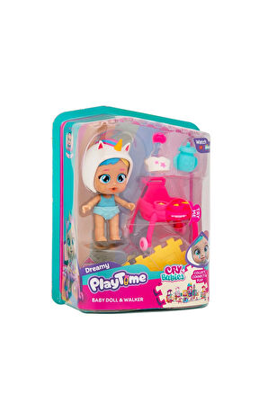 Kız Çocuk Oyuncak Cry Babies Play Time Mini Bebek ve Yürüteç Erkek Çocuk Oyuncak Eğitici Oyuncaklar
