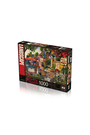 Kız Çocuk Oyuncak KS Puzzle 1000 Parça İtalian Coast İtalyan Sahili Erkek Çocuk Oyuncak Eğitici Oyun