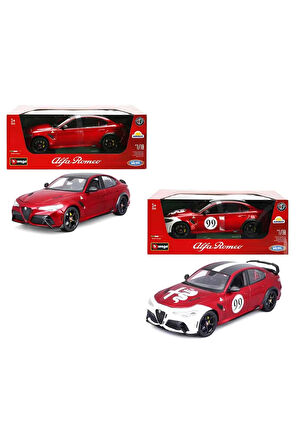 Kız Çocuk Oyuncak 1:18 Alfa Romeo Giulia GTAm Model Araba Erkek Çocuk Oyuncak Eğitici Oyuncaklar