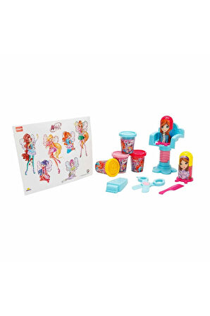 Kız Çocuk Oyuncak Crafy Winx Sihirli Salon Oyun Hamur Seti 15 Parça Erkek Çocuk Oyuncak Eğitici Oyun