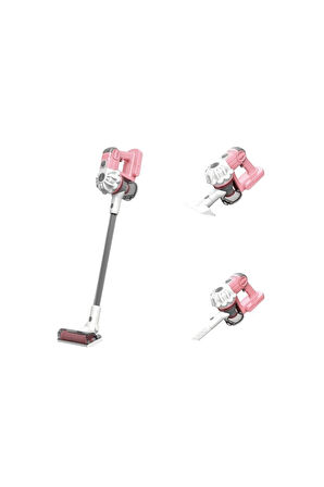 Kız Çocuk Oyuncak LS8807C - Vardem Dikey Elektrik Süpürgesi Pembe 3 in1 Kapalı K