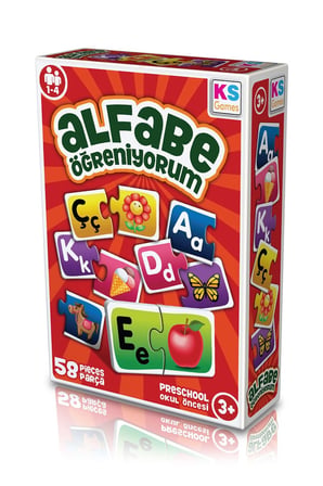 Kız Çocuk Oyuncak KS Games Erkek Çocuk Oyuncak Eğitici Oyunlar Alfabe Harf Eşleştirme Oyunu Erkek Ço
