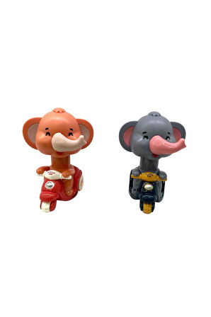 Kız Çocuk Oyuncak SY014A-Vardem Bas Git Motorcu Fil Erkek Çocuk Oyuncak Eğitici Oyuncaklar