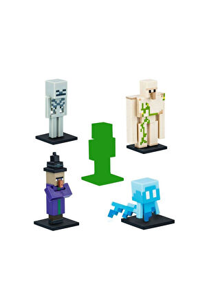 Kız Çocuk Oyuncak PMI MC2040 Minecraft 3D Figür Toppeez 5li Set Erkek Çocuk Oyuncak Eğitici Oyuncakl