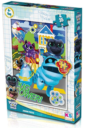 Kız Çocuk Oyuncak KS Puzzle 35 Parça ve Roli'nin Maceraları Erkek Çocuk Oyuncak Eğitici Oyuncaklar