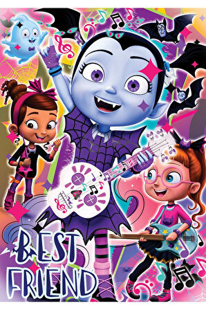 Kız Çocuk Oyuncak KS Puzzle 50 Parça Vampirina Erkek Çocuk Oyuncak Eğitici Oyuncaklar
