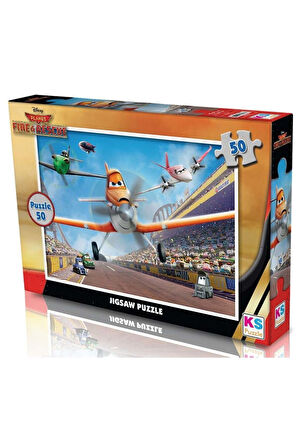 Kız Çocuk Oyuncak KS Puzzle 50 Parça Planes Erkek Çocuk Oyuncak Eğitici Oyuncaklar
