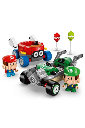 Kız Çocuk Oyuncak Super Mario: Mario Kart – Baby Mario ile Baby Luigi Erkek Çocuk Oyuncak Eğitici Oy