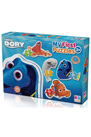 Kız Çocuk Oyuncak KS Baby Puzzle Dory My First Puzzle 4 in 1 Çerçevesiz Erkek Çocuk Oyuncak Eğitici