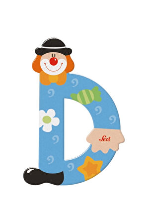 Kız Çocuk Oyuncak Palyanço Ahşap Harf D Erkek Çocuk Oyuncak Eğitici Oyuncaklar