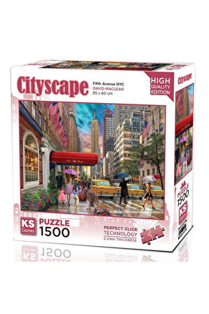 Kız Çocuk Oyuncak Ks Games Fifth Avenue NYC Puzzle 1500 Parça 22045 Erkek Çocuk Oyuncak Eğitici Oyun